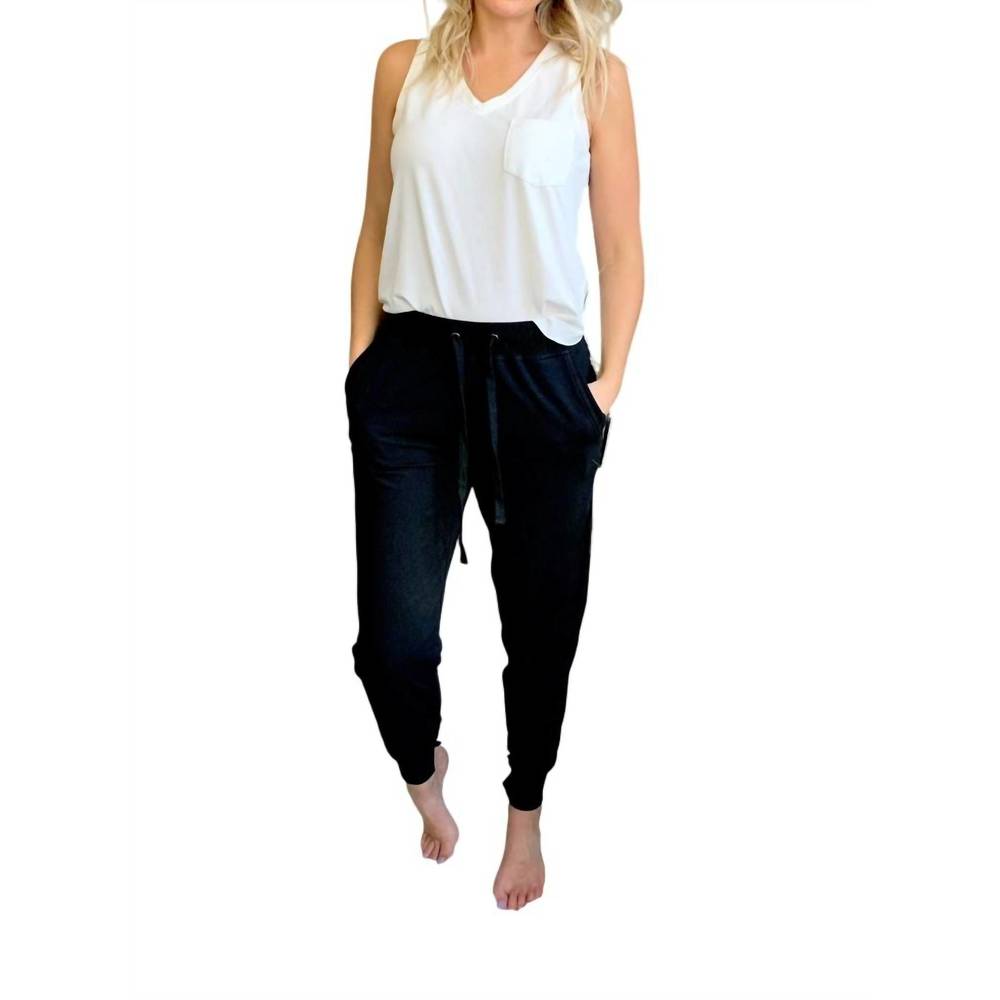 NEW ANOTHER LOVE gwen joggers in black
